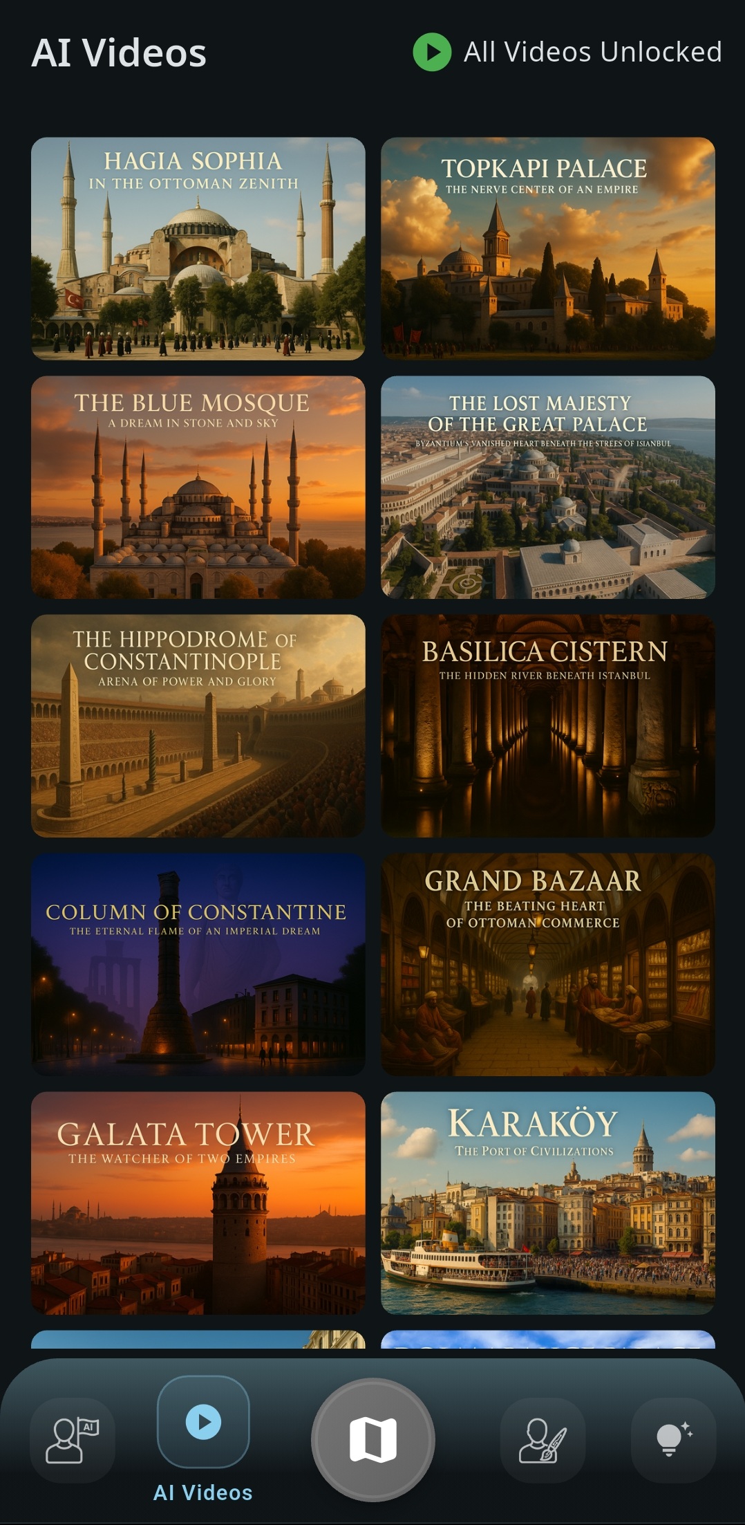 Istanbul Smart Guide App Screenshot - AI Videos